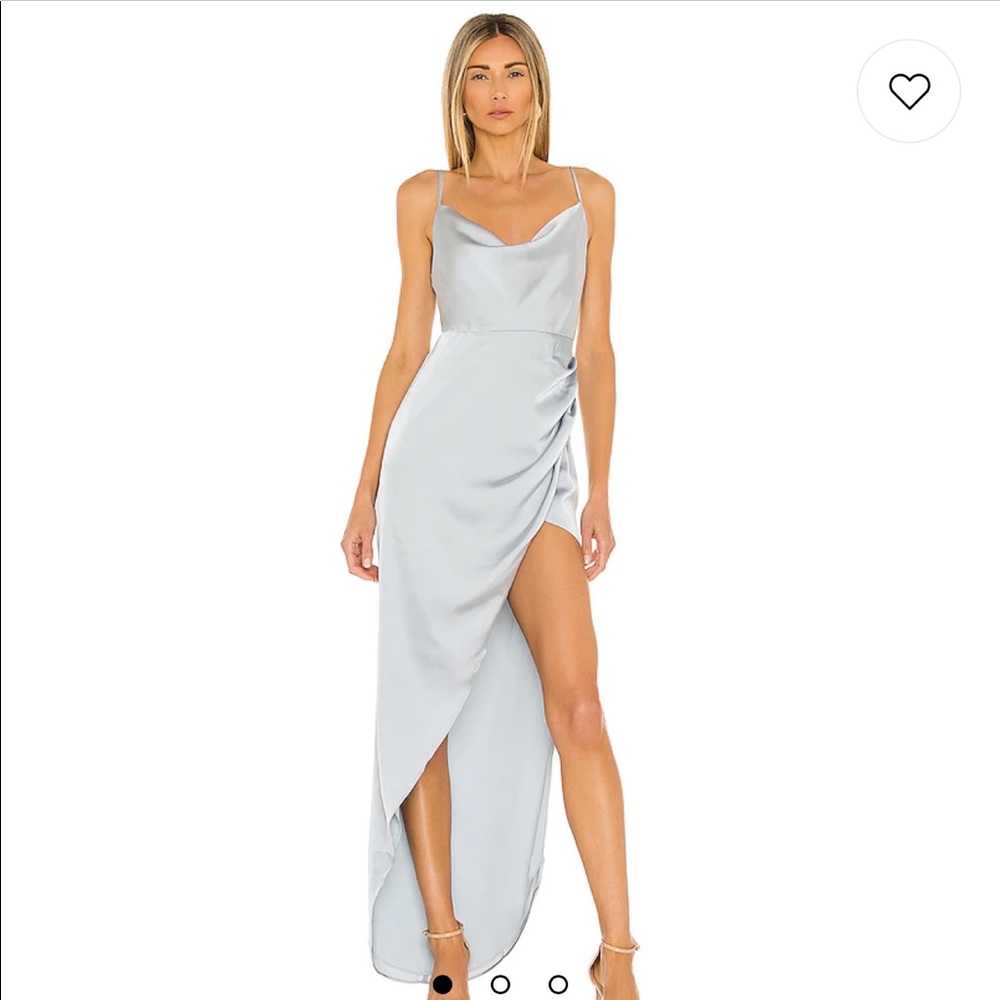 Blue Elegant Slip Dress
